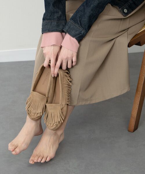 INTER-CHAUSSURES / インター ショシュール フラットシューズ | 【Claire Charlotte】フリンジスエードモカシン | 詳細15