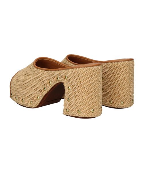 INTER-CHAUSSURES / インター ショシュール サンダル | 【ALBI】ラフィアヒールサボサンダル | 詳細2