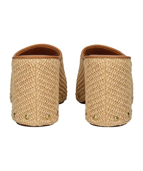 INTER-CHAUSSURES / インター ショシュール サンダル | 【ALBI】ラフィアヒールサボサンダル | 詳細3