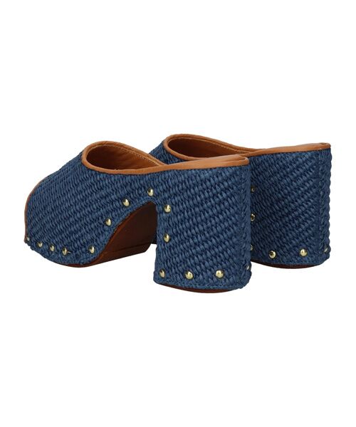 INTER-CHAUSSURES / インター ショシュール サンダル | 【ALBI】ラフィアヒールサボサンダル | 詳細15