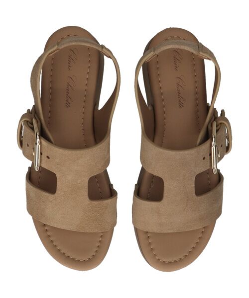 INTER-CHAUSSURES / インター ショシュール サンダル | 【Claire Charlotte】厚底スエードサンダル | 詳細4