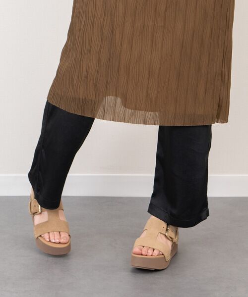 INTER-CHAUSSURES / インター ショシュール サンダル | 【Claire Charlotte】厚底スエードサンダル | 詳細8