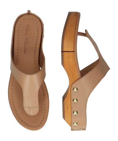 INTER-CHAUSSURES / インター ショシュール サンダル | 【Claire Charlotte】レザートングサボサンダル | 詳細12