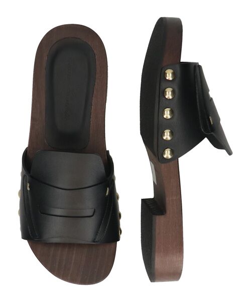 INTER-CHAUSSURES / インター ショシュール サンダル | 【Claire Charlotte】レザースライドサボサンダル | 詳細6