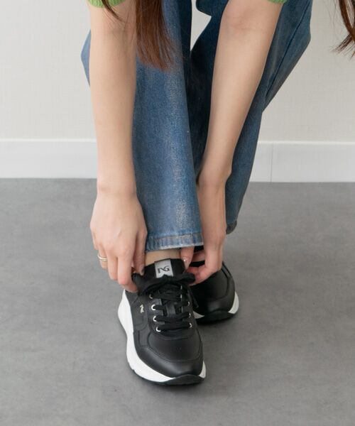 INTER-CHAUSSURES / インター ショシュール スニーカー | 【NeroGiardini】ラインストーンダッドスニーカー | 詳細8