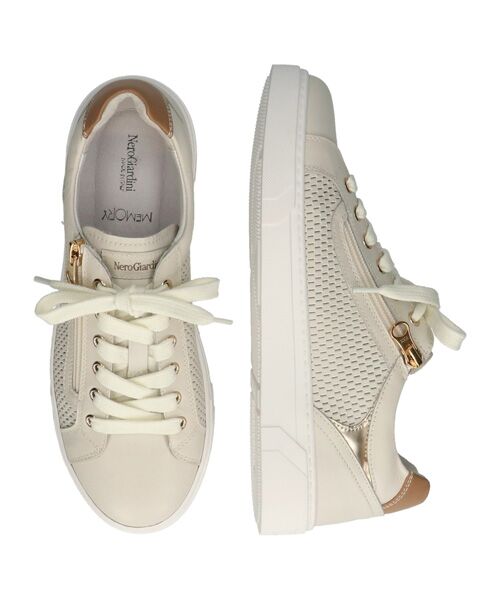 INTER-CHAUSSURES / インター ショシュール スニーカー | 【NeroGiardini】サイドジップパンチングレザースニーカー | 詳細15