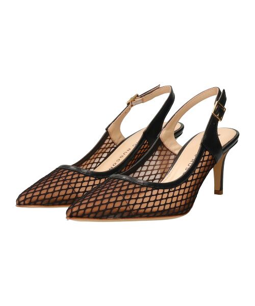 INTER-CHAUSSURES / インター ショシュール パンプス | 【FABIO RUSCONI】チュールネットレイヤードバックバンド | 詳細1