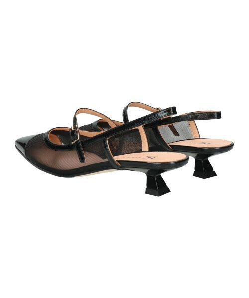 INTER-CHAUSSURES / インター ショシュール パンプス | 【FABIO RUSCONI】ワンストラップネットバックバンドパンプス | 詳細3