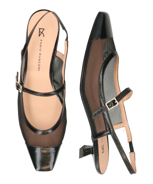 INTER-CHAUSSURES / インター ショシュール パンプス | 【FABIO RUSCONI】ワンストラップネットバックバンドパンプス | 詳細7