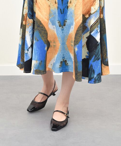 INTER-CHAUSSURES / インター ショシュール パンプス | 【FABIO RUSCONI】ワンストラップネットバックバンドパンプス | 詳細8