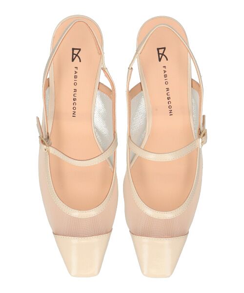 INTER-CHAUSSURES / インター ショシュール パンプス | 【FABIO RUSCONI】ワンストラップネットバックバンドパンプス | 詳細14
