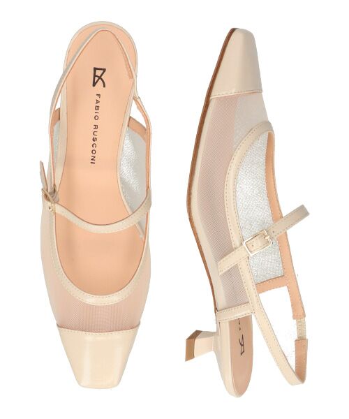 INTER-CHAUSSURES / インター ショシュール パンプス | 【FABIO RUSCONI】ワンストラップネットバックバンドパンプス | 詳細16