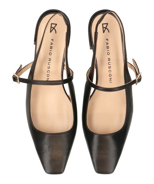 INTER-CHAUSSURES / インター ショシュール パンプス | 【FABIO RUSCONI】スクエアトウワンストラップバックバンド | 詳細5