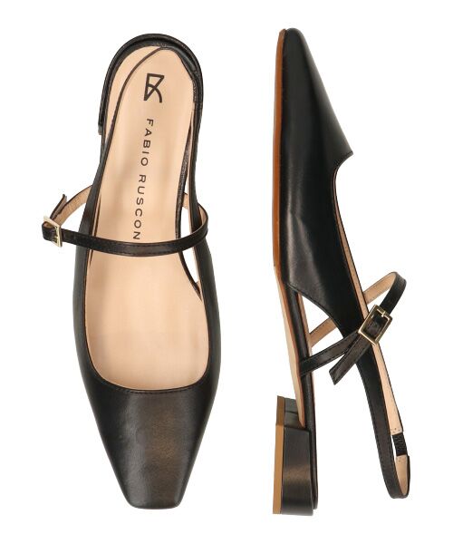 INTER-CHAUSSURES / インター ショシュール パンプス | 【FABIO RUSCONI】スクエアトウワンストラップバックバンド | 詳細7