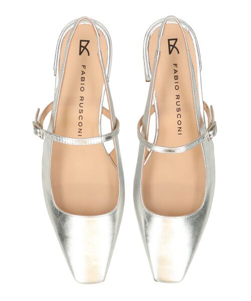 INTER-CHAUSSURES / インター ショシュール パンプス | 【FABIO RUSCONI】スクエアトウワンストラップバックバンド | 詳細14