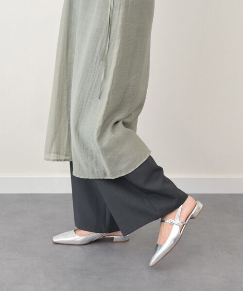 INTER-CHAUSSURES / インター ショシュール パンプス | 【FABIO RUSCONI】スクエアトウワンストラップバックバンド | 詳細17