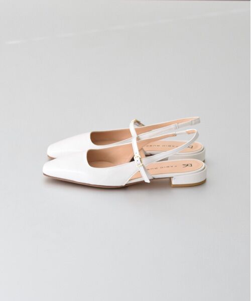 INTER-CHAUSSURES / インター ショシュール パンプス | 【FABIO RUSCONI】スクエアトウワンストラップバックバンド | 詳細9