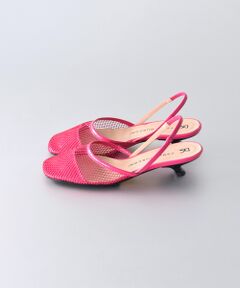 INTER-CHAUSSURES / インター ショシュール パンプス | 【FABIO RUSCONI】スクエアトウネットバックバンドパンプス