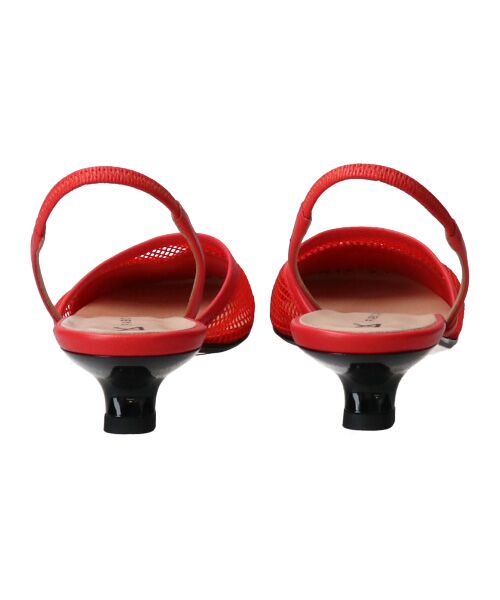 INTER-CHAUSSURES / インター ショシュール パンプス | 【FABIO RUSCONI】スクエアトウネットバックバンドパンプス | 詳細4