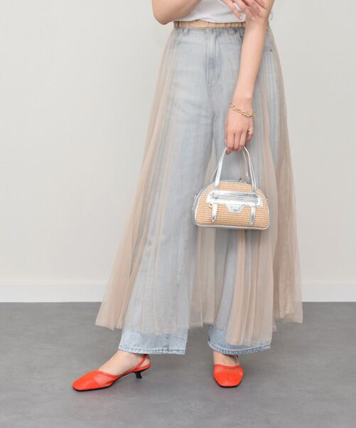 INTER-CHAUSSURES / インター ショシュール パンプス | 【FABIO RUSCONI】スクエアトウネットバックバンドパンプス | 詳細8