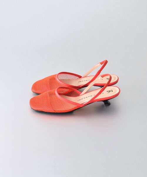 INTER-CHAUSSURES / インター ショシュール パンプス | 【FABIO RUSCONI】スクエアトウネットバックバンドパンプス | 詳細9