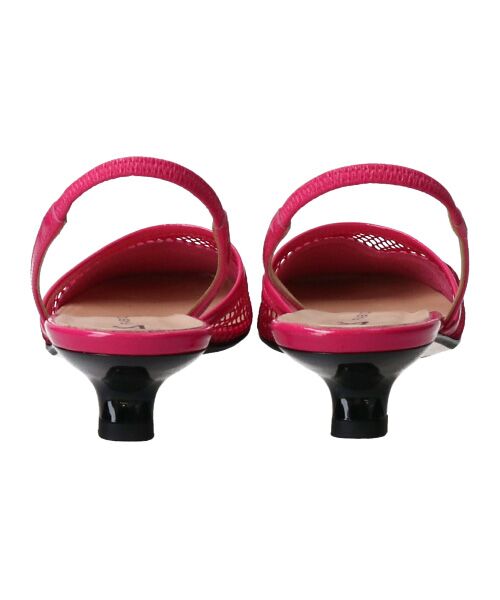 INTER-CHAUSSURES / インター ショシュール パンプス | 【FABIO RUSCONI】スクエアトウネットバックバンドパンプス | 詳細14