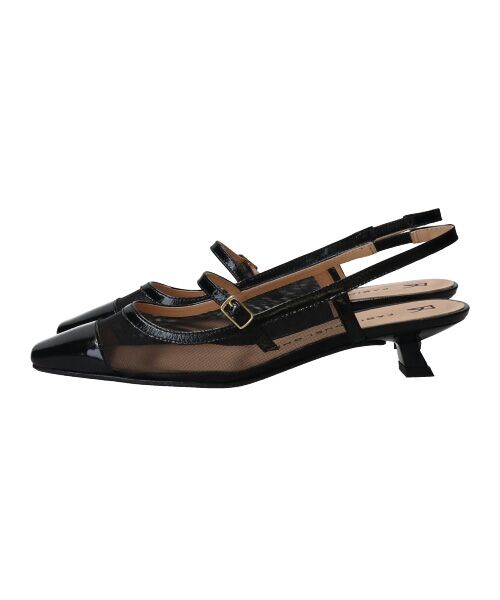 INTER-CHAUSSURES / インター ショシュール パンプス | 【FABIO RUSCONI】ワンストラップネットバックバンドパンプス | 詳細2