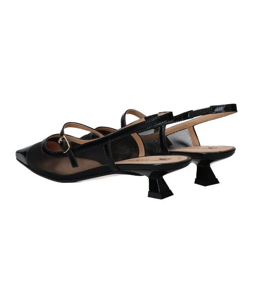 INTER-CHAUSSURES / インター ショシュール パンプス | 【FABIO RUSCONI】ワンストラップネットバックバンドパンプス | 詳細3