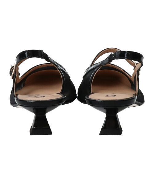 INTER-CHAUSSURES / インター ショシュール パンプス | 【FABIO RUSCONI】ワンストラップネットバックバンドパンプス | 詳細4