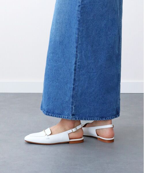 INTER-CHAUSSURES / インター ショシュール パンプス | 【FABIO RUSCONI】ビットモカバックバンドパンプス（ホワイト）