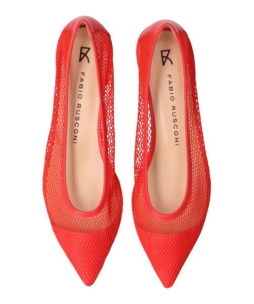 INTER-CHAUSSURES / インター ショシュール パンプス | 【FABIO RUSCONI】ポインテッドトウローヒールネットパンプス | 詳細5