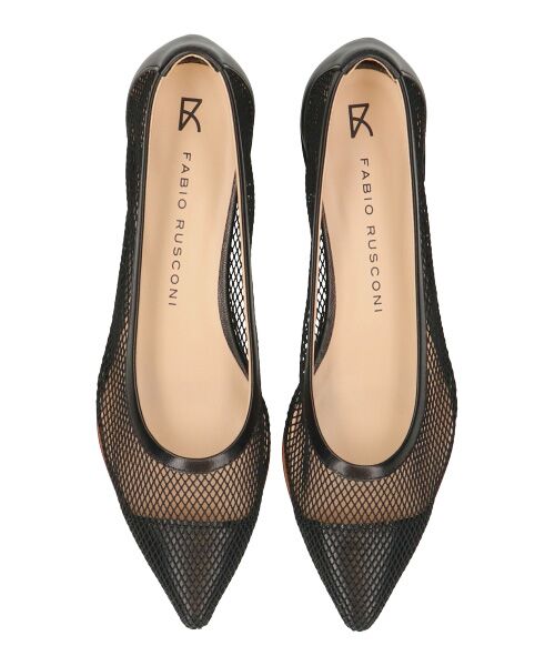INTER-CHAUSSURES / インター ショシュール パンプス | 【FABIO RUSCONI】ポインテッドトウローヒールネットパンプス | 詳細5