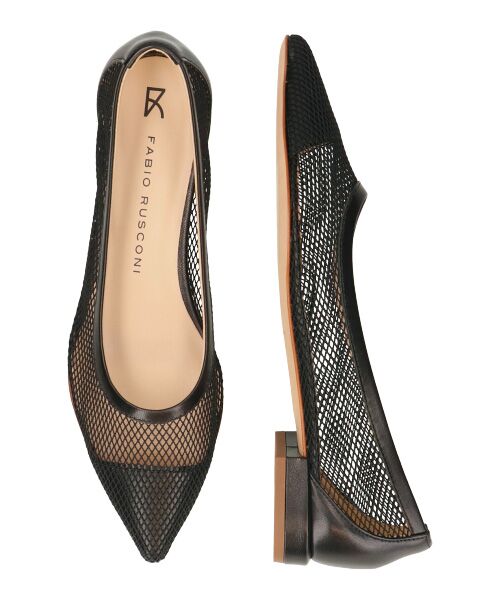 INTER-CHAUSSURES / インター ショシュール パンプス | 【FABIO RUSCONI】ポインテッドトウローヒールネットパンプス | 詳細7