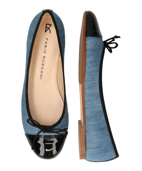 INTER-CHAUSSURES / インター ショシュール バレエシューズ | 【FABIO RUSCONI】ラウンドトウ異素材コンビバレエシューズ | 詳細7