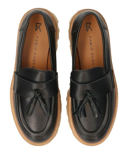 INTER-CHAUSSURES / インター ショシュール ビジネス・ドレスシューズ | 【FABIO RUSCONI】ラウンドトウ厚底タッセルローファー | 詳細5