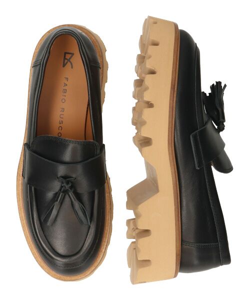 INTER-CHAUSSURES / インター ショシュール ビジネス・ドレスシューズ | 【FABIO RUSCONI】ラウンドトウ厚底タッセルローファー | 詳細7