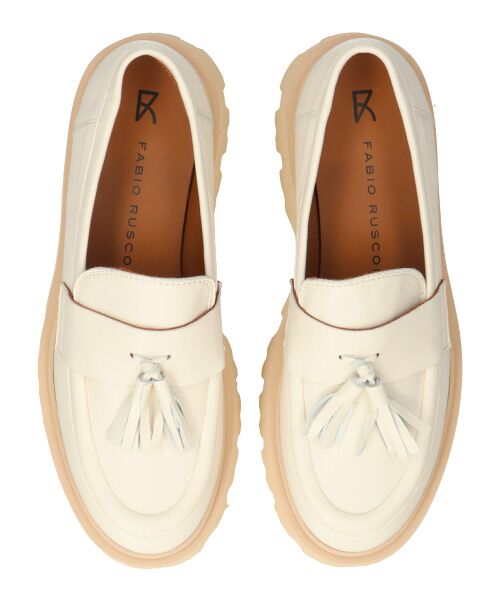 INTER-CHAUSSURES / インター ショシュール ビジネス・ドレスシューズ | 【FABIO RUSCONI】ラウンドトウ厚底タッセルローファー | 詳細14