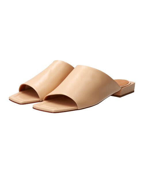 INTER-CHAUSSURES / インター ショシュール サンダル | 【FABIO RUSCONI】スクエアトウカバードローヒールサンダル | 詳細9