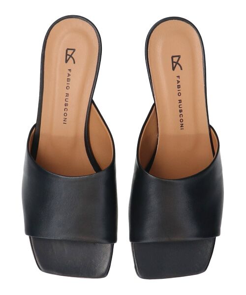 INTER-CHAUSSURES / インター ショシュール サンダル | 【FABIO RUSCONI】スクエアトウスプールヒールミュール | 詳細5