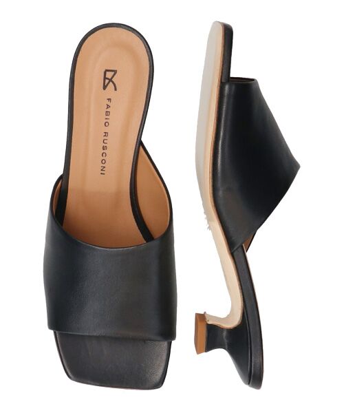 INTER-CHAUSSURES / インター ショシュール サンダル | 【FABIO RUSCONI】スクエアトウスプールヒールミュール | 詳細7