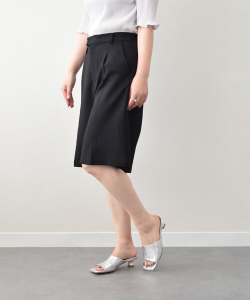 INTER-CHAUSSURES / インター ショシュール サンダル | 【FABIO RUSCONI】スクエアトウスプールヒールミュール（シルバー）