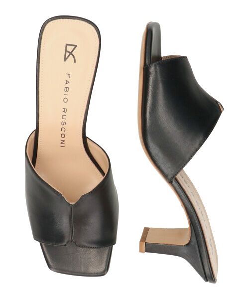 INTER-CHAUSSURES / インター ショシュール サンダル | 【FABIO RUSCONI】スクエアトウセンターシームミュール | 詳細7