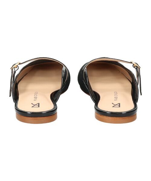 INTER-CHAUSSURES / インター ショシュール サンダル | 【FABIO RUSCONI】スクエアトウストラップメッシュミュール | 詳細4