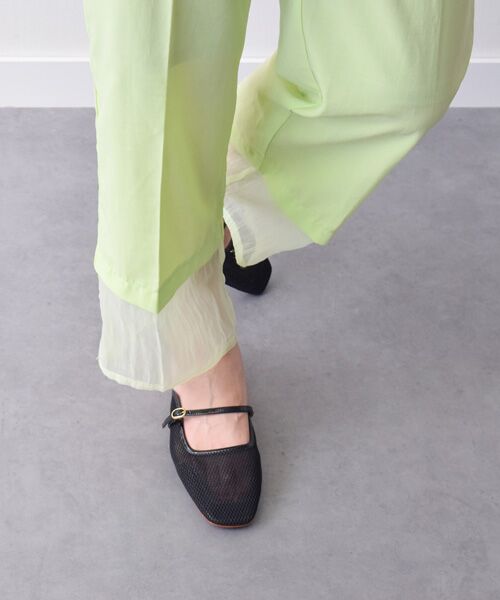 INTER-CHAUSSURES / インター ショシュール サンダル | 【FABIO RUSCONI】スクエアトウストラップメッシュミュール | 詳細9