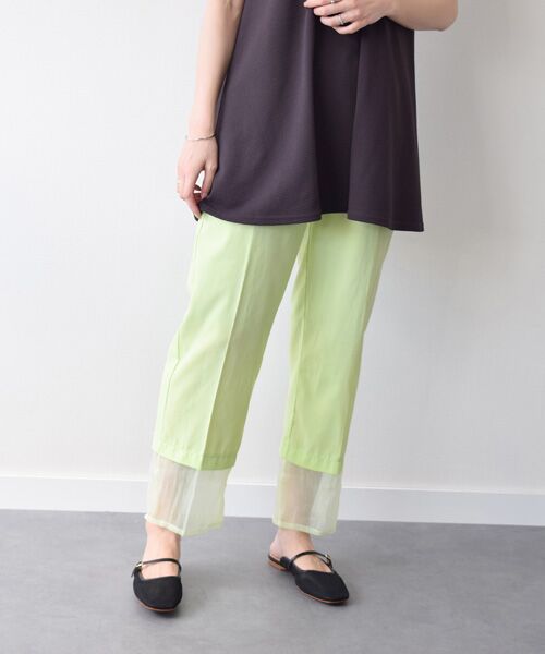 INTER-CHAUSSURES / インター ショシュール サンダル | 【FABIO RUSCONI】スクエアトウストラップメッシュミュール（ブラックコンビ）