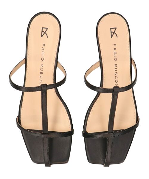 INTER-CHAUSSURES / インター ショシュール サンダル | 【FABIO RUSCONI】スクエアトウセンターストラップサンダル | 詳細5