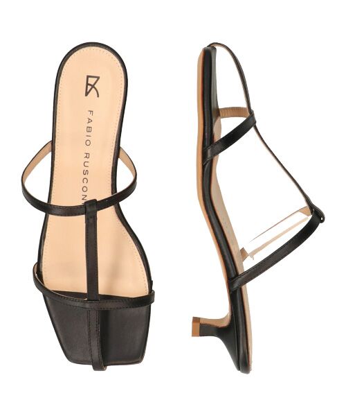 INTER-CHAUSSURES / インター ショシュール サンダル | 【FABIO RUSCONI】スクエアトウセンターストラップサンダル | 詳細7
