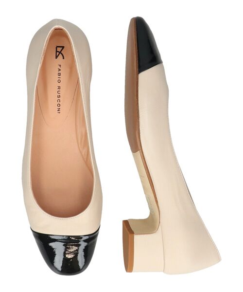 INTER-CHAUSSURES / インター ショシュール パンプス | 【FABIO RUSCONI】ラウンドトウバイカラーパンプス | 詳細6