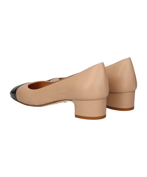 INTER-CHAUSSURES / インター ショシュール パンプス | 【FABIO RUSCONI】ラウンドトウバイカラーパンプス | 詳細3