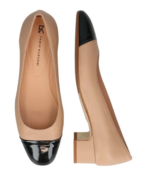 INTER-CHAUSSURES / インター ショシュール パンプス | 【FABIO RUSCONI】ラウンドトウバイカラーパンプス | 詳細7